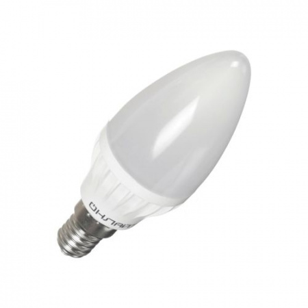 Лампа светодиод  LED 10вт Е27 белая матовая свеча PROMO "ОНЛАЙТ"