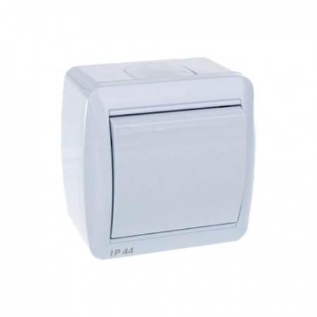 Выключатель 1кл IP-44 UNIVersal Клио белый (К2221)